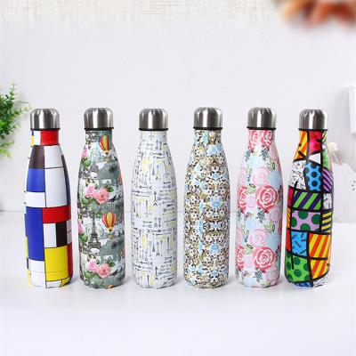 China Bestselling 500ml Dual Wall Sport Stainless Steel Sustainable Portable Water Bottle for sale