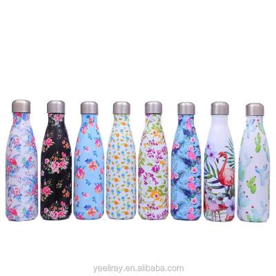 China Sustainable Full Chain Print Design Custom Logo Insulated Pattern Stainless Steel Water Bottle for sale