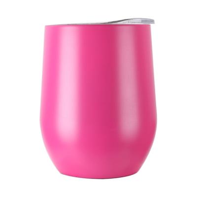 China Hot Selling Viable Wine Tumbler Sip Wine Drop Style Water Egg Shaped Tumbler With Leak Proof Lid for sale