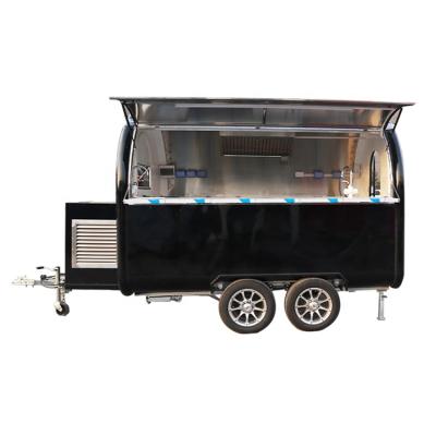 China Easy Operate Van Mobile Bar Trailers China Food Cart Cafe Concession Top Selling Food Trailer With Wine for sale