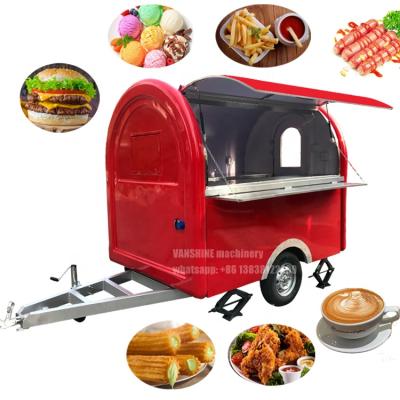 China Good quality with reasonable price portable hot dog stand for sale mini food trailer price street food vending cart for sale