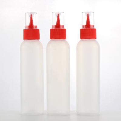 China Pigment Factory Supplies 120ml PE Extruded Pigment Pointed Glue Bottle Plastic Sub-Bottle for sale