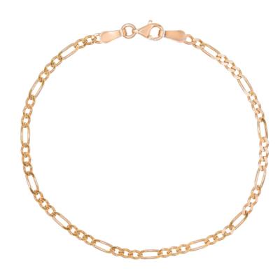 China High Quality Delicacy CLASSIC 925 Sterling Silver Figaro Chain Anklet For Women for sale