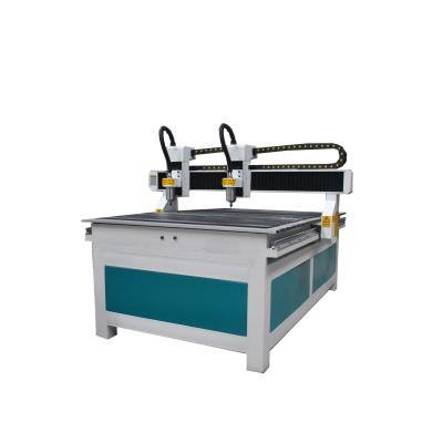 China Printing Shops GS 2 Axis Head 1200x1200mm Feet 4x4 Wood CNC Router Machine With Good Price for sale