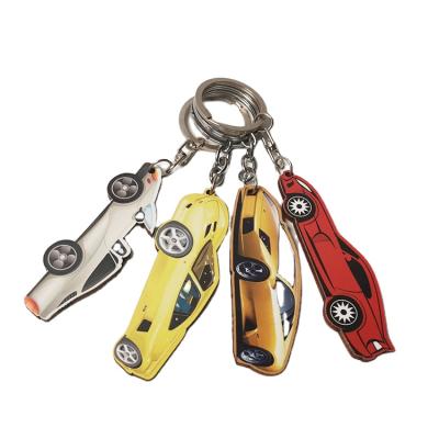 China Promotion Gift JIACAI Shape Custom Design Custom Monster Car Bilateral Printing Key Chain for sale