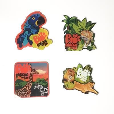 China Shape Giraffe Zebra Custom Gifts 3d Acrylic Souvenir Fridge Magnets for sale