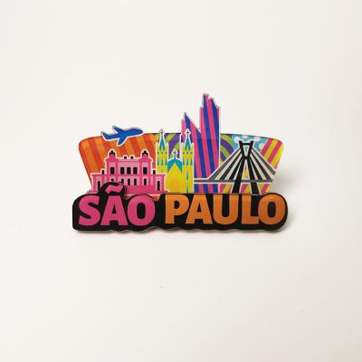 China Shape Souvenir Gifts World City Travel Souvenir Brazil Customized Acrylic Magnetic Magnetic Fridged for sale