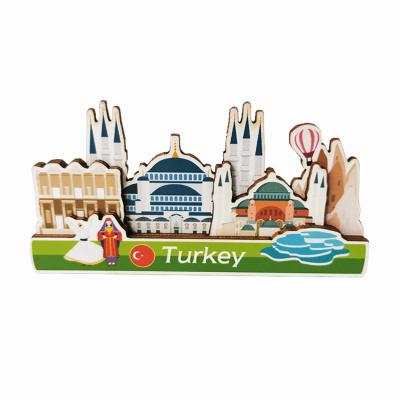 China Wholesale Custom Wooden Souvenirs Turkey 3D Fridge Magnets From Eco-Freindly Manufacturers for sale