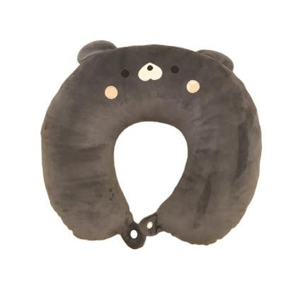 China Customizable Animal Neck Travel Pillow Animal Travel Neck Pillow U Shape Neck Pillow Cute Bear for sale