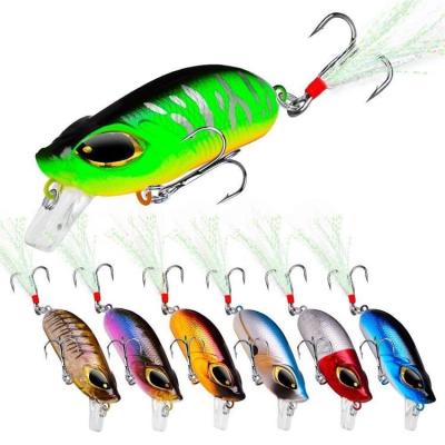 China ABS Plastic 8g 5cm Minnow Bait With Artificial Eyes Swimming Action Fishing Lures for sale