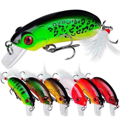 China High Quality ABS Plastic Minnow Crank Short Bait With Eyes Artificial Fishing Lures 10g 6.2cm for sale