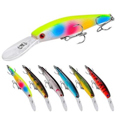 China High Quality ABS Plastic Minnow Bait With Eyes Artificial Fishing Lures 14g 12.5cm for sale