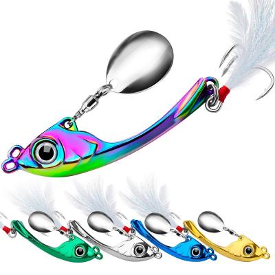 China RUNTOO Metal VIB Spinner with 3D Life Like Eyes and Glitter RT-JM570 for sale