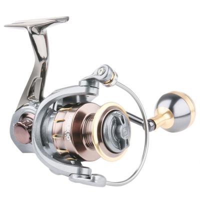 China Metal+Nylon RUNTOO CNC Metal Rocker Handle Reel Sea Fishing Cast Iron Long Round All Metal Seawater Fishing Reel Spinning PESCA for sale