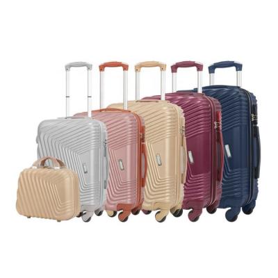 China Fashionable Carry On Women Men ABS 20/24/28 Luggage Set Trolley Suitcase Travel Trolley Bag for sale