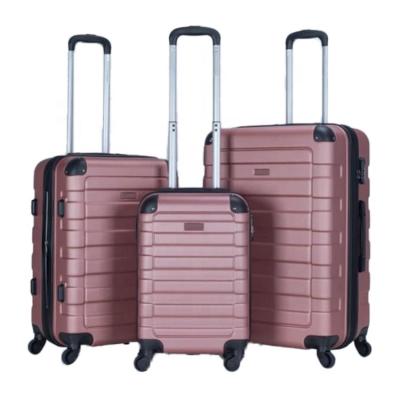 China Fashionable Travel Trolley Bags Luggage Women Men ABS Factory Wholesale Customized Suitcase Sets 20/24/28 for sale