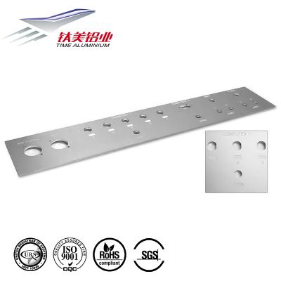 China OEM Aluminum Brush Anodized Aluminum Amplifier Control Front Panel With Precision CNC Machining for sale