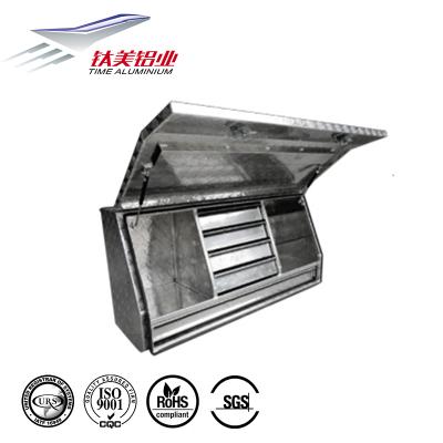 China Dualable high hardness waterproof aluminum truck tool box aluminum pickup box for trailer for hilux pickup for sale