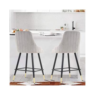 China Wholesale Modern Metal Elegant Retro Bistro Style High Back Leg High Bar Chair Stools Antique Bar Chairs For Kitchen for sale