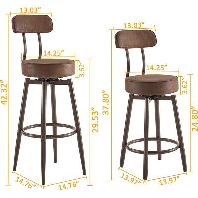 China Factory Direct Sales Manufacturer Fashion Design Brown Professional Modern Fabric Stool Modern Bar Chair Family Bar for sale