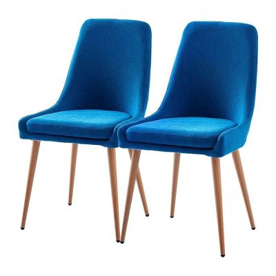 China Factory Direct Selling Simple Design Removable Wholesale Room Furniture Nordic Modern Luxury Leather Cover Dining Chair for sale