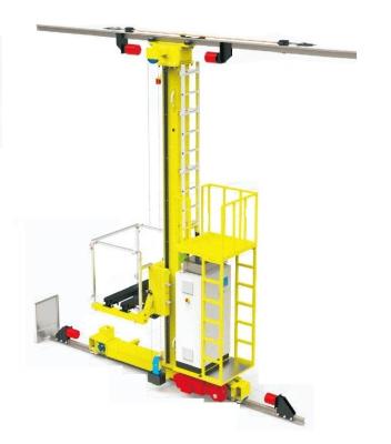 China Max 45m Automated Storage Retrieval System AS-RS Stacker For Max 1500kg Pallet for sale