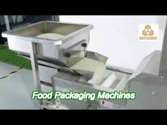 automatic vertical packaging machine with degas valve for coffee bean in quadro bags