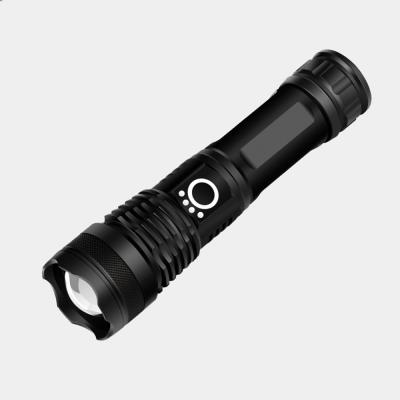 China Emergency USB Charging Hand Strap XHP50.2 Stepless Waterproof Telescopic Zoom LED Rechargeable Flashlight for sale