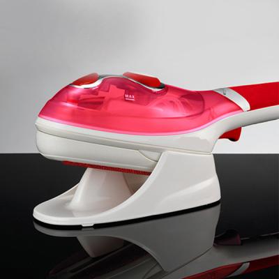 China Red Plastic Portable Steam Iron Garment Steamer Quickly for sale