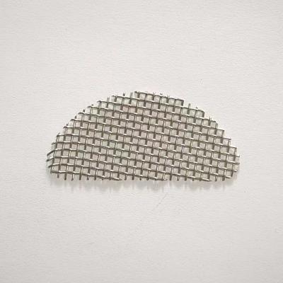 China Durable ZhongHe D Shape 10 Mesh Silver Color Customized Stainless Steel Weave Wire Mesh Filter Discs for sale