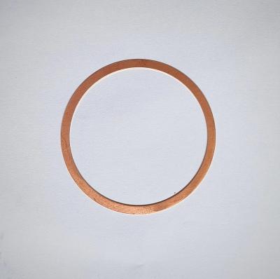 China ZhongHe 90*80*0.5 Durable Hot Sale Copper Metal Gold Small Brass Round Shape Durable Cheap Flat Gasket Gasket for sale