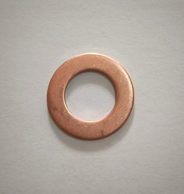 China ZhongHe Durable Factory Direct Customizable Standard Copper Filter Ring Gasket Seals 17.5*10.5*0.8mm for sale