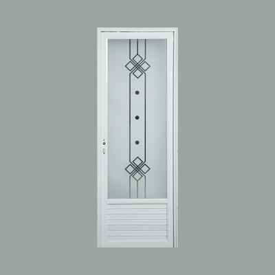 China Waterproof Upvc Casement Door With Philippine Interior Blinds Plastic Bathroom PVC Door Price for sale