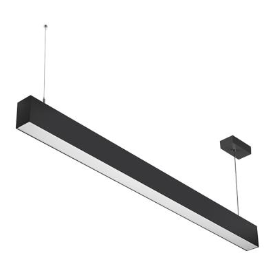 China High Quality Linkable 20W 30W 40W 50W 60W Desktop Led Linear Pendant Light Supermarket Hanging Linear Lighting Fixture for sale