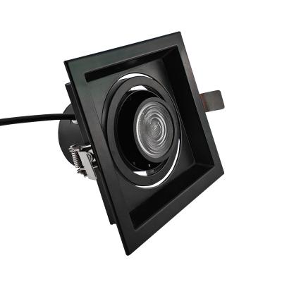 China NEW AC85-265V Modern 36w Recessed Square Shape Led Grill Lamp Black Ceiling Grill Light For Fashionable Shops for sale