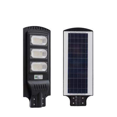 China Light control + high quality outdoor IP65 waterproof sensing radar all in one integrated 30w 60w 90w led solar street light for sale