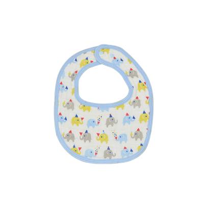 China Washable Eco - Friendly Custom Printed Logo 100 % Cotton Baby Bibs for sale