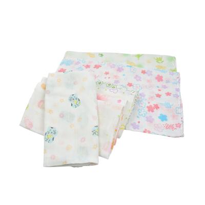 China QUICK DRY baby sweat towel 2 layers hemming cotton gauze kids absorbent back pad for sale