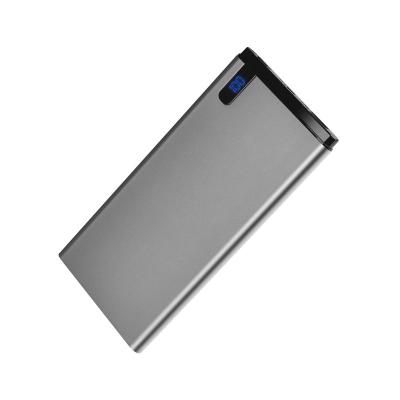 China LCD digital display slim 8000mAh polymer power bank aluminum shell hiper battery lcd display fast charging power bank for mobile phone for sale