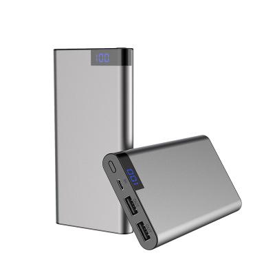 China LED display ultra slim design large capacity metal case mobiler charger portable banks 10000mah power bank for sale