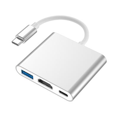 China Plug and Play Top Rated USB-C Hub , USB 3.0 Type C Hub with MOQ 1 Pcs USB HUB for sale