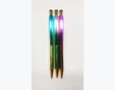 China Fluently Writing Holographic Mechanical Pencil Black Automatic Pencil 0.5mm Rainbow for sale