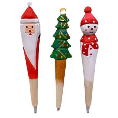 China Normal Christmas Black Gel Ink Pen Novelty Roller Ball Pens for School Kids and Girls Office Supplies Christmas Tree, Snowman, for sale