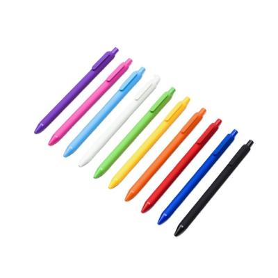 China Normal Wholesale Gel Ink Pens Retractable Plastic Pen For School Supplies for sale