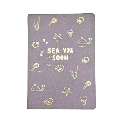 China Special A5 Hardcover Notebook Fabric Journal Hardcover Embossed Foil Stamping Office School Hot Notebook for sale