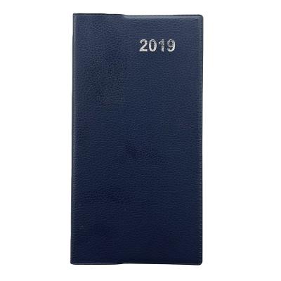 China Mini Mini Slim Pocket Diary in Lychee Texture PVC Custom Diary 2019 Printing Notebook for sale