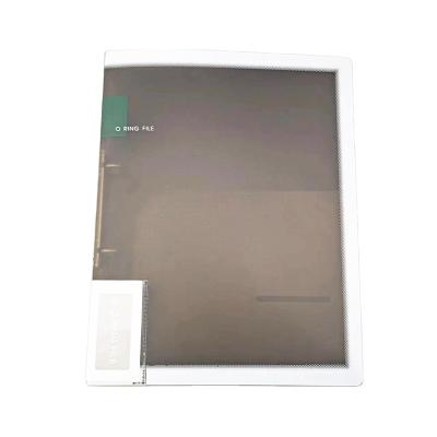 China Transparent PP Office School File Folder A4 PP Folder with 2-O Ring Binder and Inside Pocket for sale