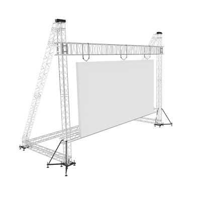 China Outdoor event performance goalpost ecran led screen wall ground support truss led truss aluminium screen truss for sale