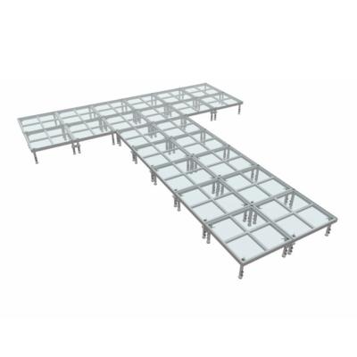 China acrylic dance stages glass floor Portable Stage Platform 1.22*1.22m,1*1m customized zu verkaufen