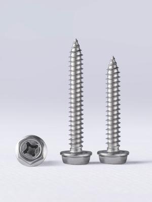 China Zinc Hex Flange Screw Grade 8.8 Cross Pan Head Screw M10 Cold Forged for sale